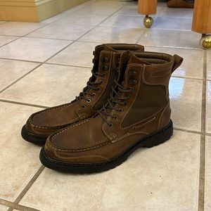 Johnston & Murphy Brown leather boots.